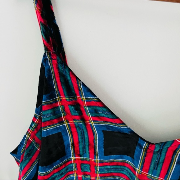 Torrid Plaid Sophie Velvet Swing Cami NWT Size 2X - Picture 4 of 5